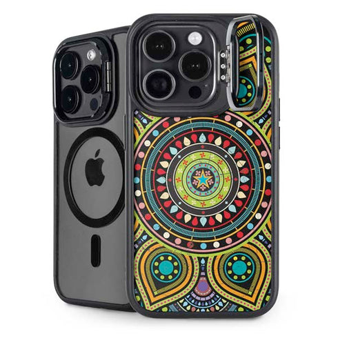Sacred Wheel Colored iPhone 14 Pro Kickstand Case